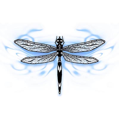Dragonfly Poster Design Water Transfer Temporary Tattoo(fake Tattoo) Stickers NO.11159